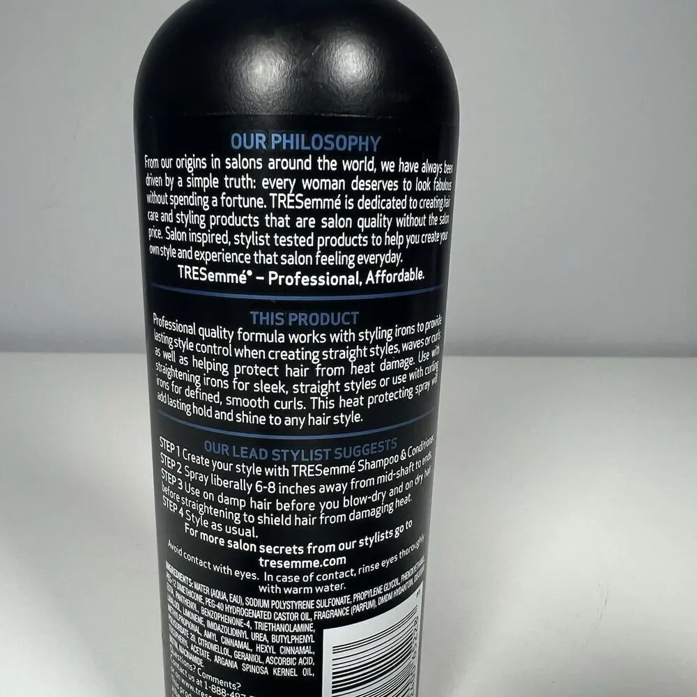 TRESemmé Smooth Iron Style & Hold Styling Spray 8 Fl Oz Protects & Holds HTF